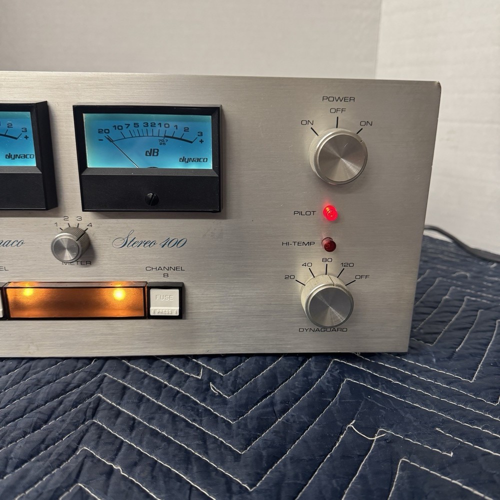 DYNACO 400 STEREO POWER AMPLIFIER - SERVICED - CLEANED - TESTED