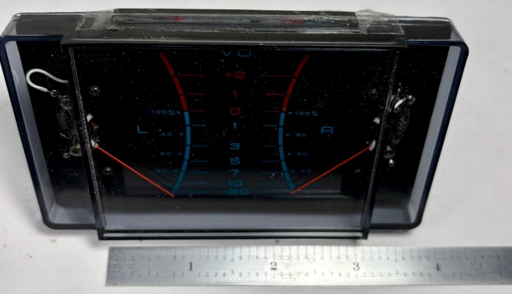 Dual Analog VU Meter Audio Level DB Meter External BackLight Panel Mount
