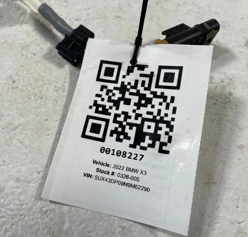 2019-24 BMW X3 G01 REAR EMISSION SYSTEM LOWER LAMBDA O2 OXYGEN SENSOR #108227