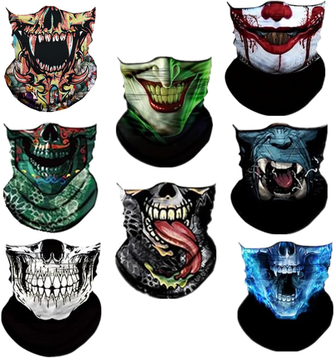 8 PCS Mascaras para el sol UV mascara Sun pasamontañas pasamontana cubre cara