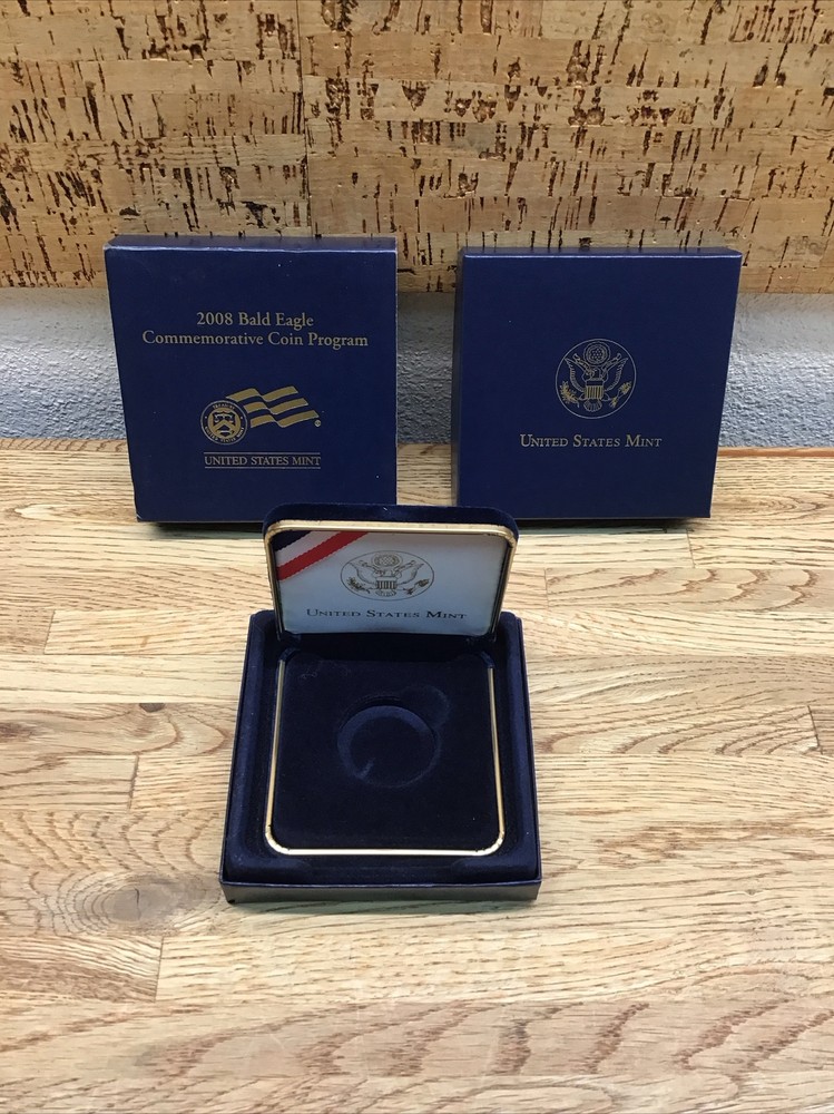 EMPTY BOX for 2008 Bald Eagle Commemorative Coin Program QU-5