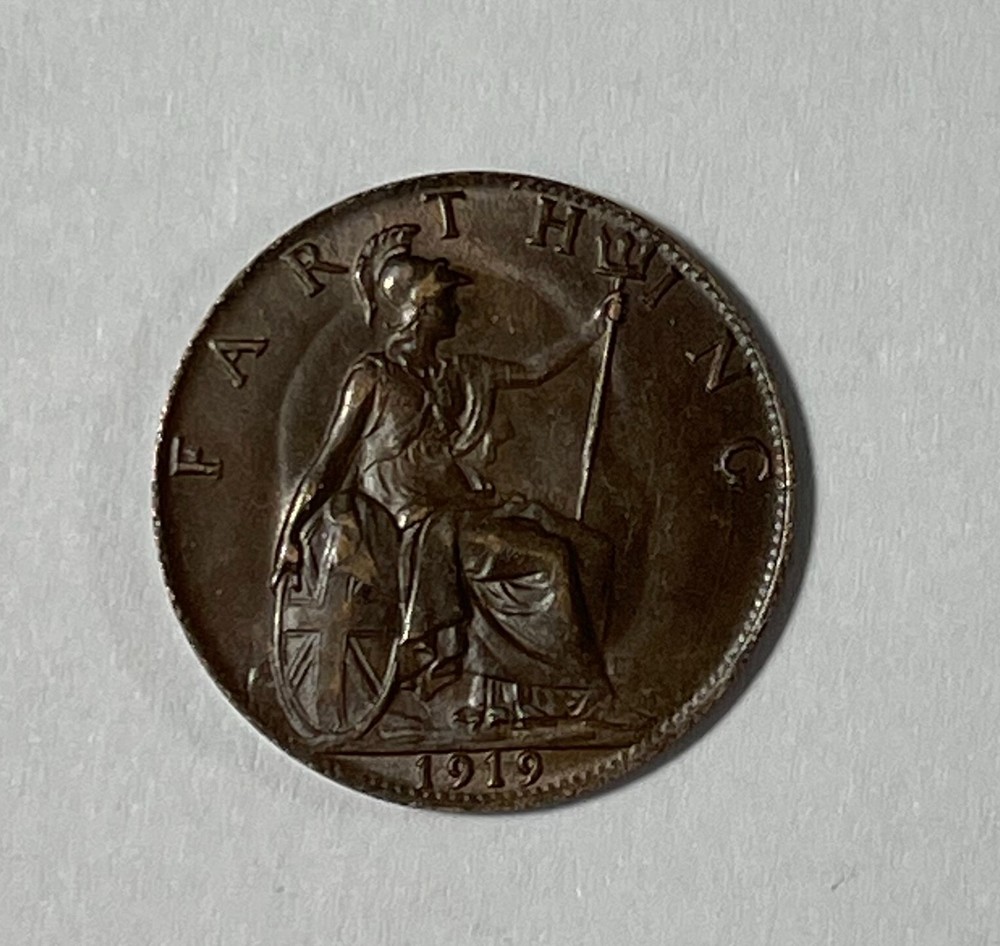 Great Britain 1919 Farthing (#2194) CH UNC