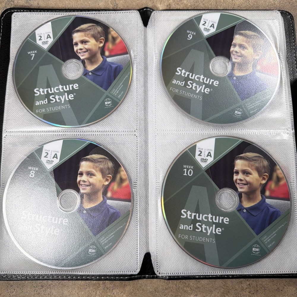 IEW Structure and Style for Students: Year 2 Level A - 24 Week DVD Set