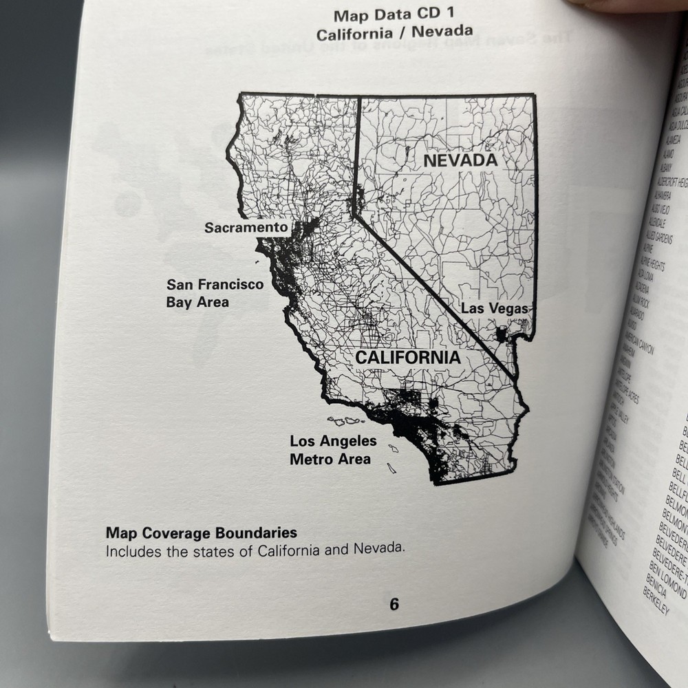 BMW E36 3 NAVIGATION DISC NAVTECH U.S. CD MAP 1 California/Nevada