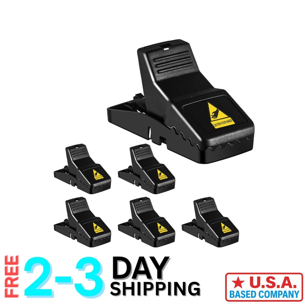 Compact Mice Traps - 6 Pack with High Sensitivity for Efficient Catching