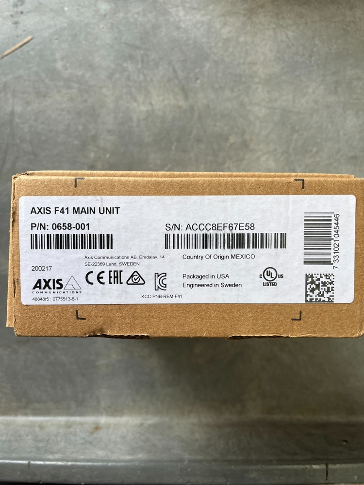 Axis Communications 0658-001 F41 Main Unit