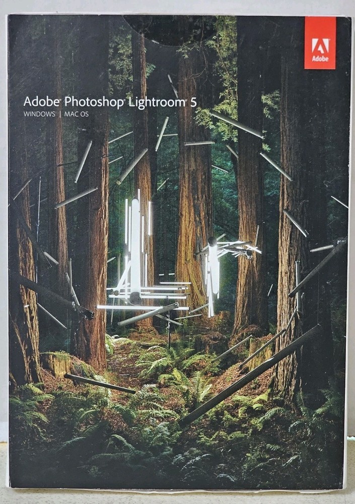 Adobe Photoshop Lightroom 5 Software DVD Unknown Redemption Code Status - As Is