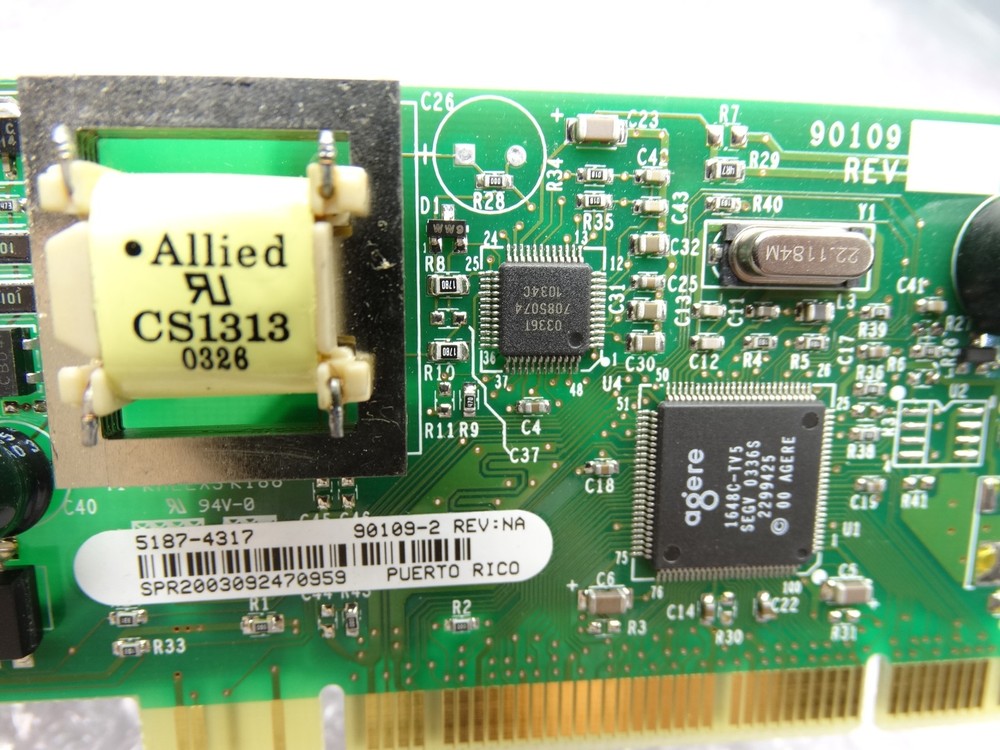 Smart Modular Technologies Network Card RJ11 90109-2 REV: NA
