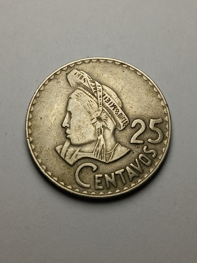 1975 Guatemala 25 Centavos