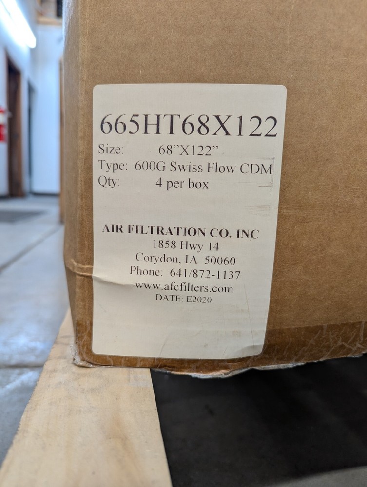 AFC-665HT 68 X 122 Ceiling Diffusion Media Intake Filters