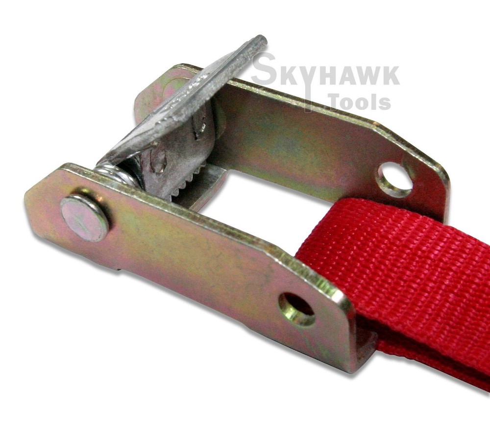 4 Packs 1 x 6 Adjustable Locking Tie Down Set