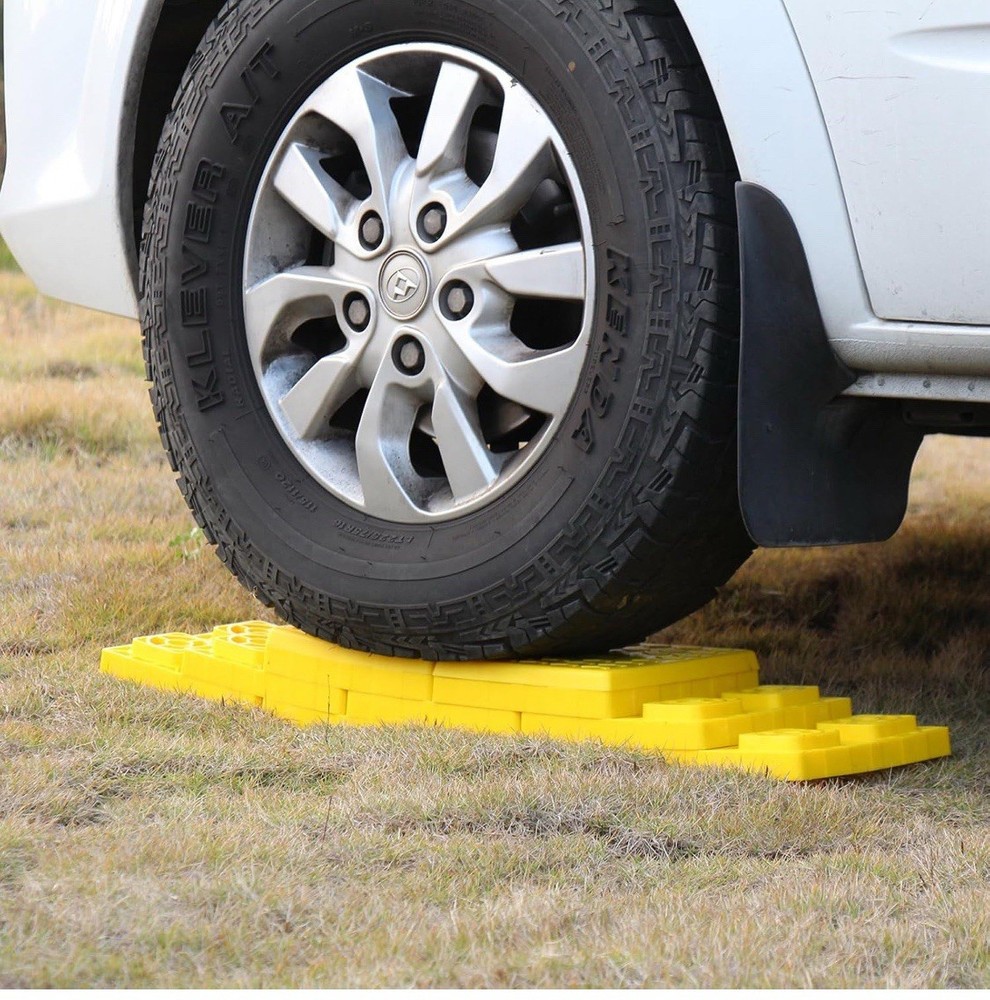 RV Leveling Block Top Cover, 4 Pack Jack Pad Cap, Interlocking Leveling Trailer