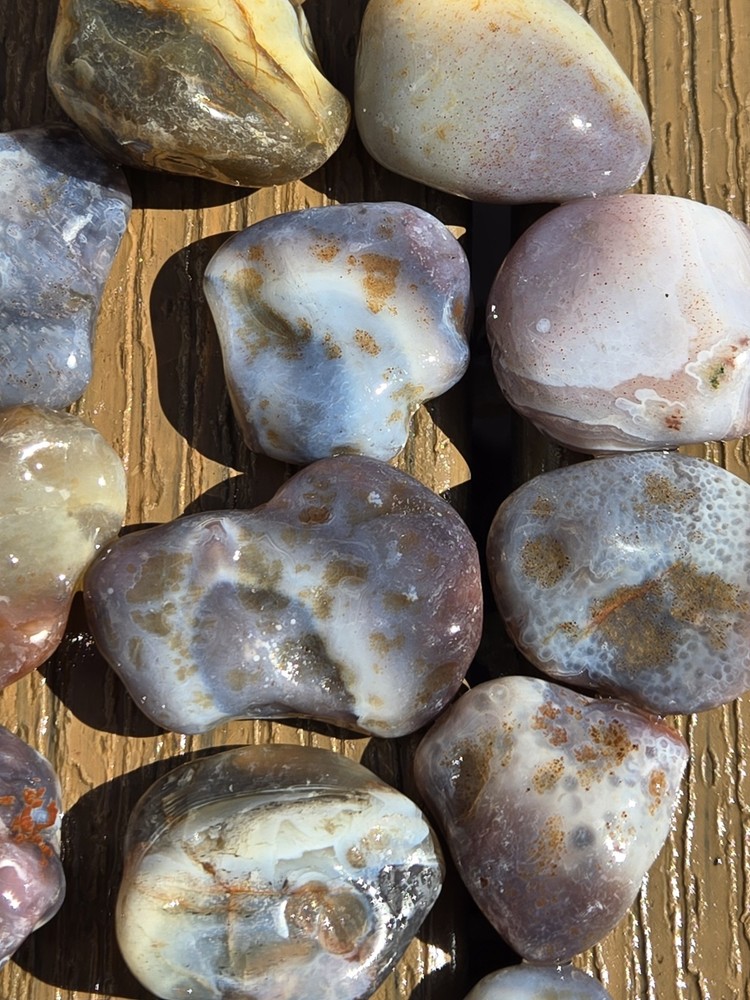 Botswana Agate Selects - UNDERNEATH - Rough, Natural, Not Polished A+ Grade