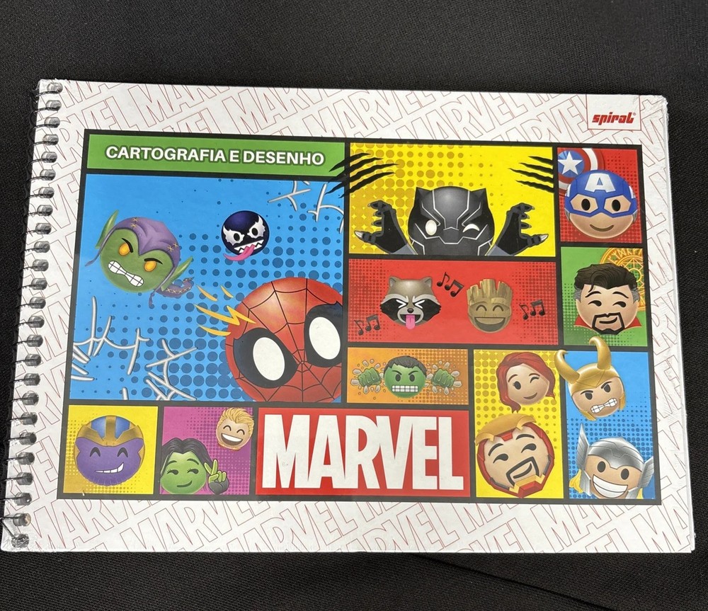 Marvel Chibi Hardcover Spiral 48 Sheet Drawing Notebook