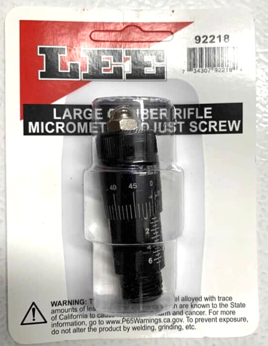 Lee  92218 Large Caliber Micrometer Adjust Screw