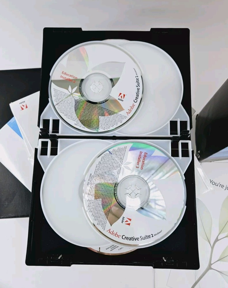 Adobe Creative Suite 2 Premium STUDIO 8 Web Bundle Windows Manuals Training Disc