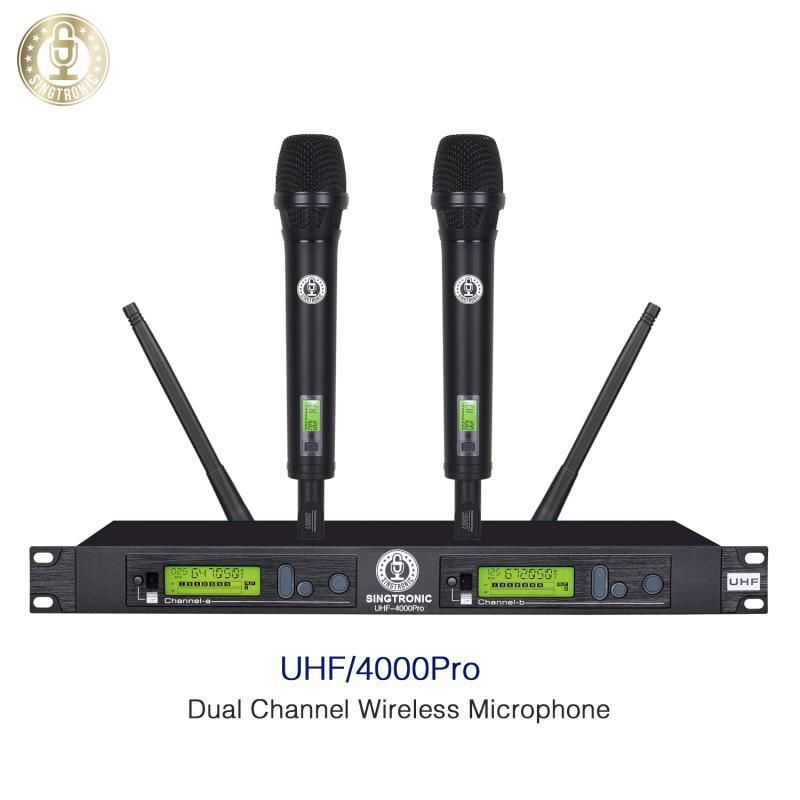 Wireless Microphone Karaoke System Professional Digital Dual PLL