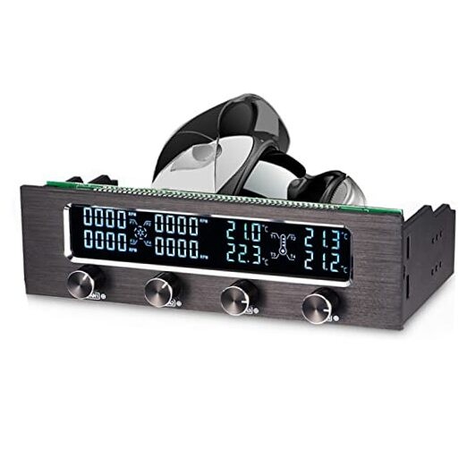 4 Fans Computer Fan Controller, 6041 4 Channel CPU Temperature Sensor PC