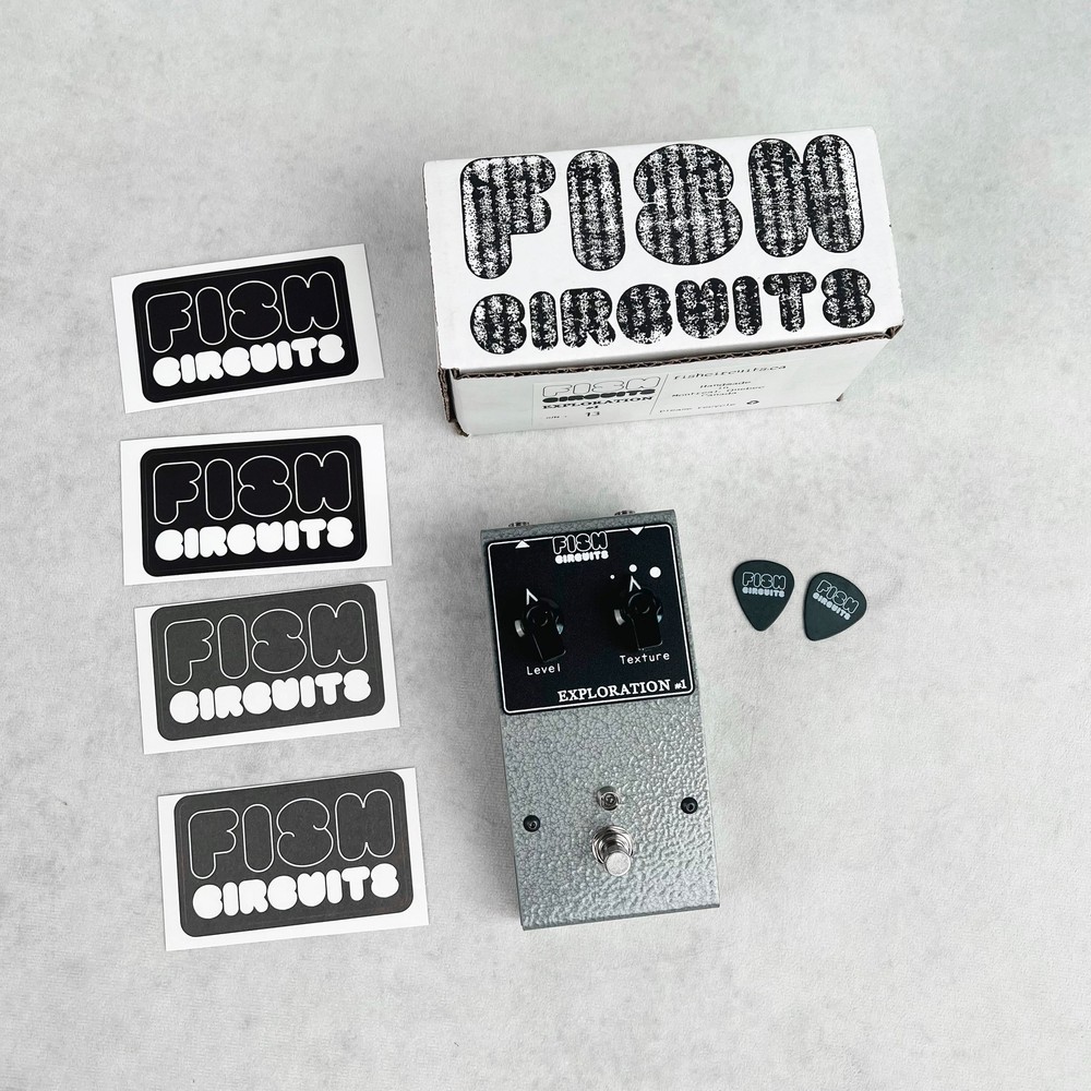 Fish Circuits Exploration #1 Fuzzstortion Pedal - Silver