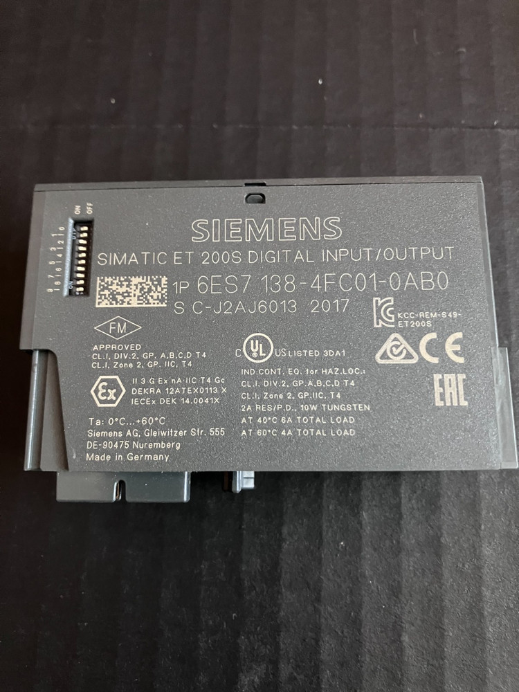 Mint Siemens 6ES7138-4FC01-0AB0 ET 200S Digital Input/Output PROFIsafe module