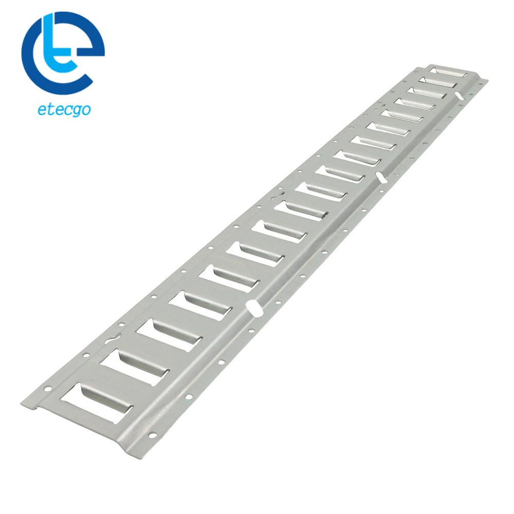 4x 3' Silver E Track Rails Galvanized Steel Construction For Freight Trailers