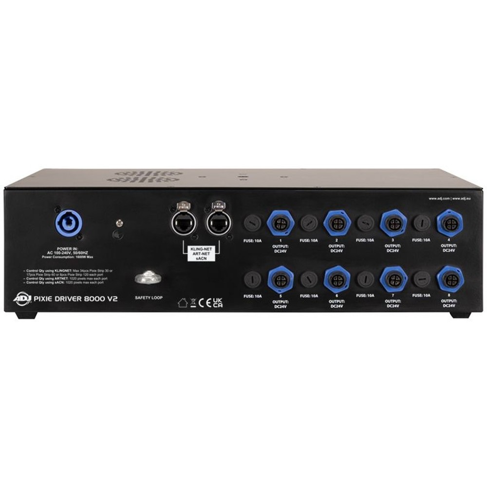 American DJ PIXIE DRIVER 8000 V2 Lighting Controller for Pixie Strip 30/60/120