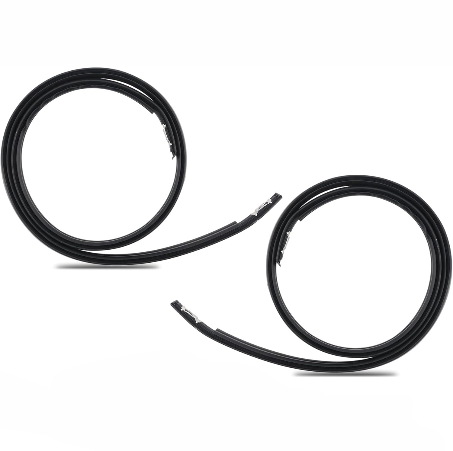 2X For Honda Civic 2012-2015 Black Roof Top Molding Trim Drip Sealing Strip Kit