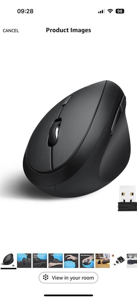 Perixx PERMICE-719 Wireless Vertical Mini Mouse