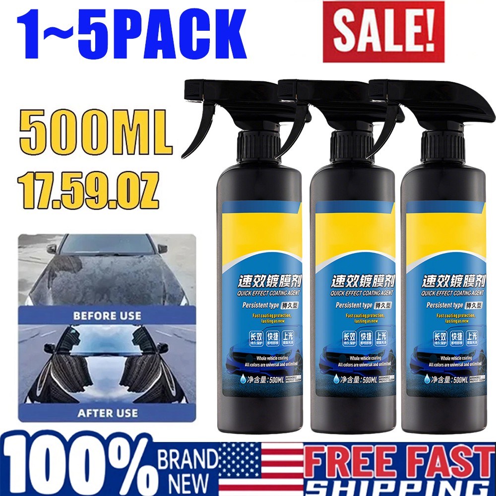 Sopam* Car Coating Spray - Quick Effect Coating Agent,  Car Wax Polish 500ML