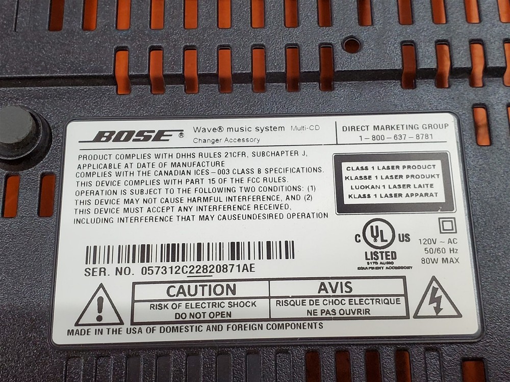 ⭐️⭐️⭐️⭐️⭐️ Bose Wave Multi CD Bottom Base Cover
