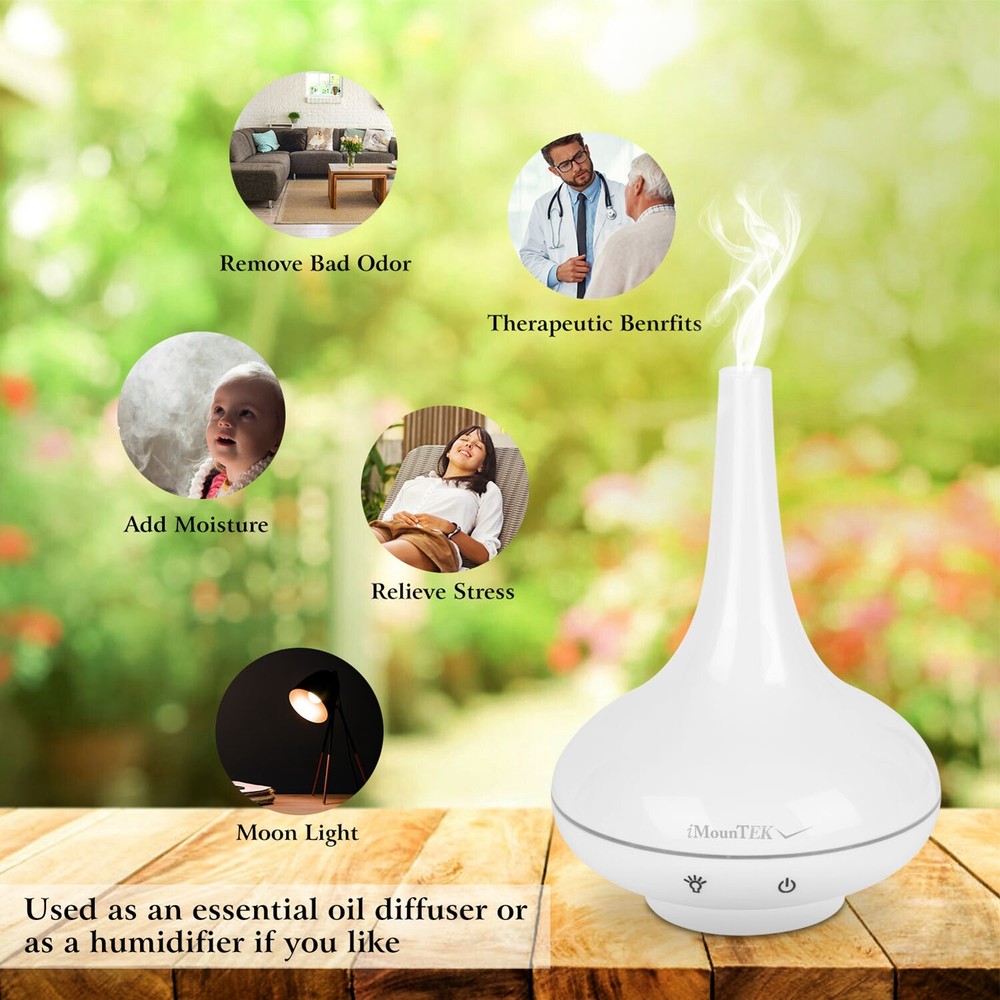 200ML Ultrasonic Home Aroma Humidifier Air Diffuser Purifier Lonizer Atomizer