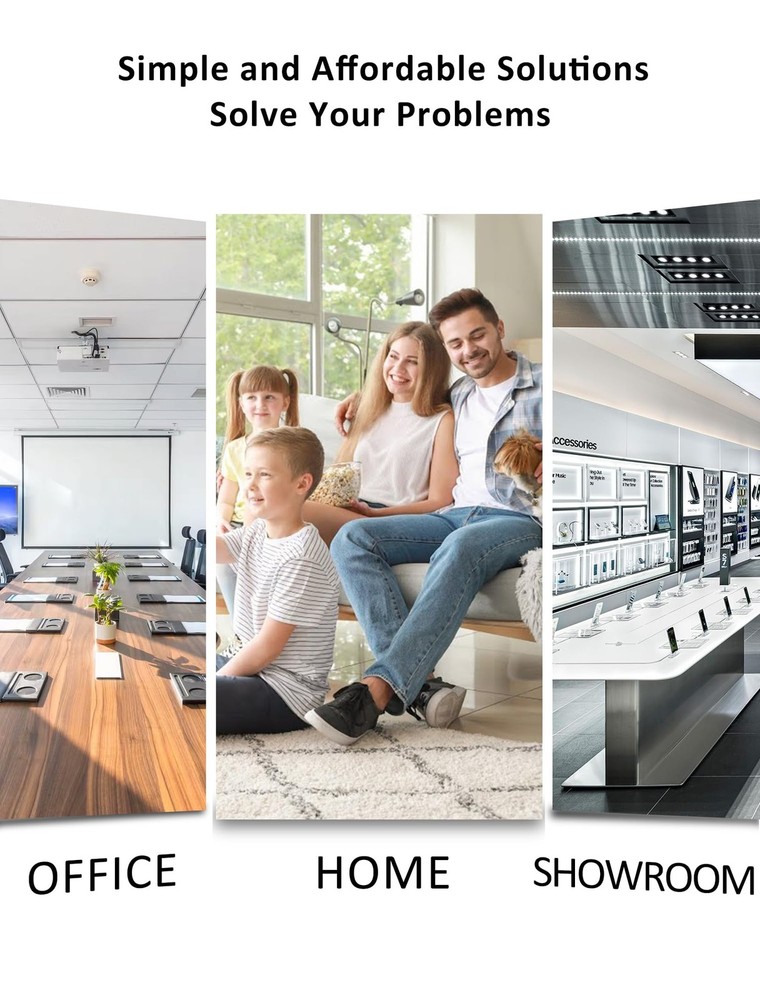 4Pack Remote Control Tether, 6.5 Ft Leash, Retractable Black