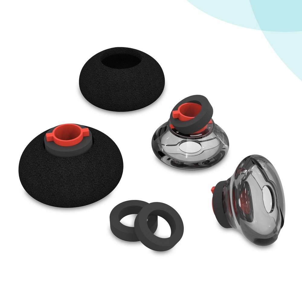 Wiki VALLEY Eartips Replacement for Medium*3pack+foam, Medium size