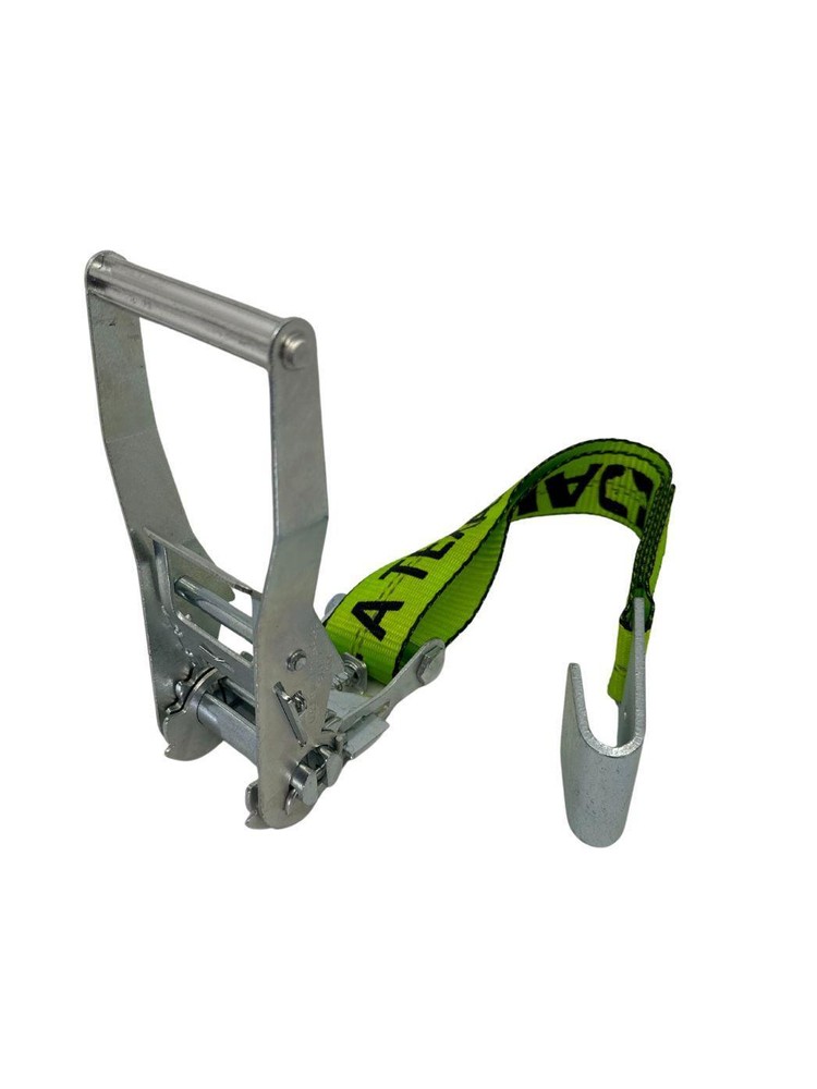 2x30 ft High-Visibility Ratchet Strap with Flat Hook, 2-Pack