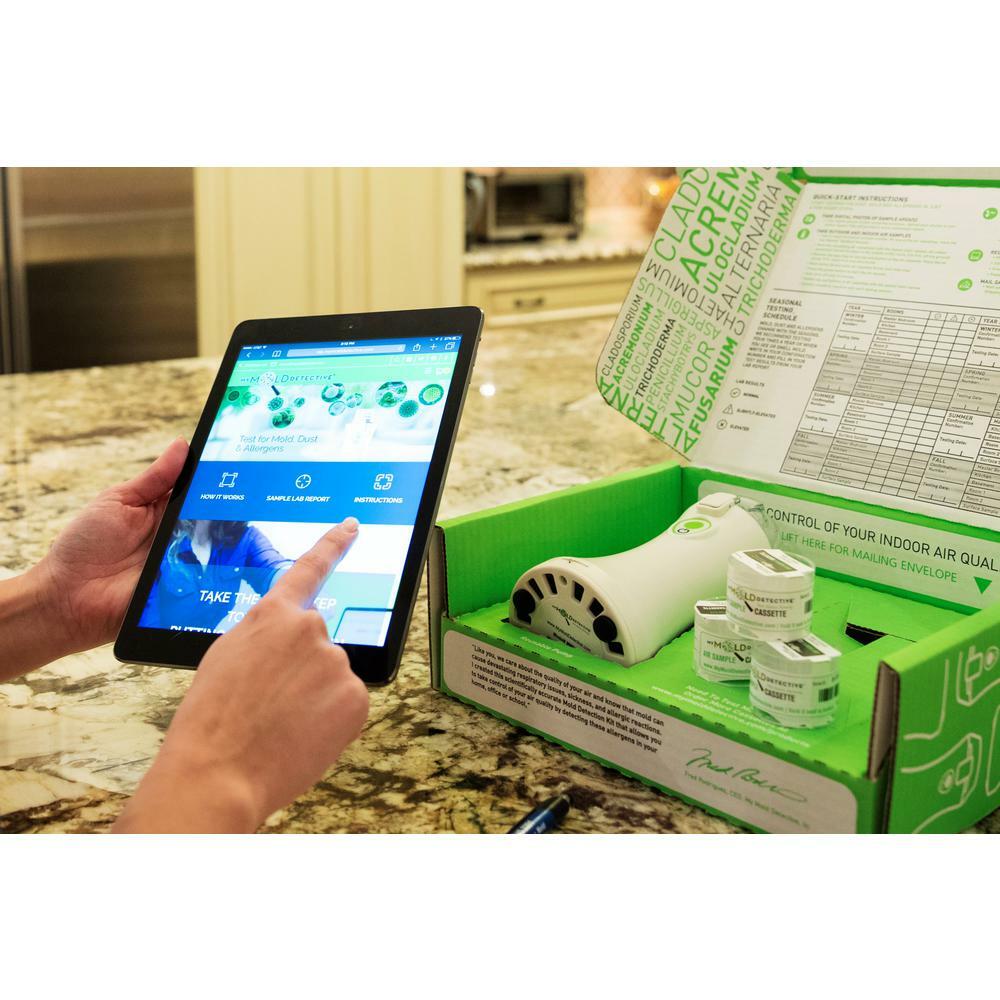 MyMoldDetective Mold Test Kit Reusable Air Sampling Pump Color-Coded Reports