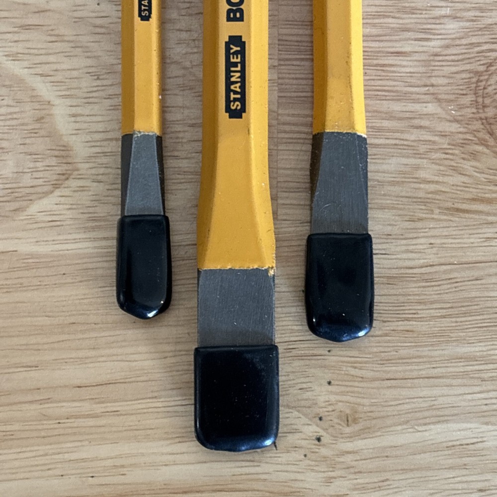 Stanley Bostich Cold Chisel Set 3pc 3/8" 5/8" 5/8" 16-048 NEW