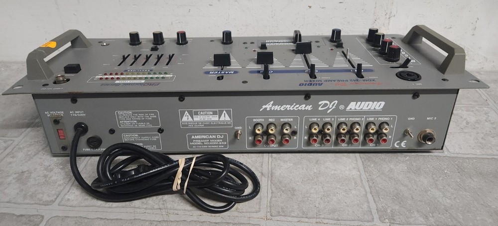 American DJ Audio XDM-242 Missing Knobs SEE PICS