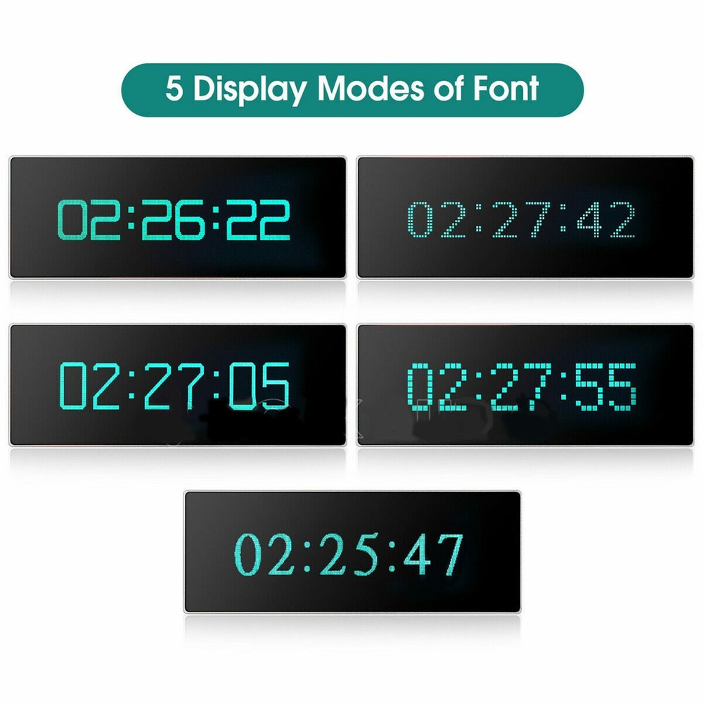 Remote VFD Clock Sound Level Music Spectrum Indicator Dot Matrix Audio VU Meter