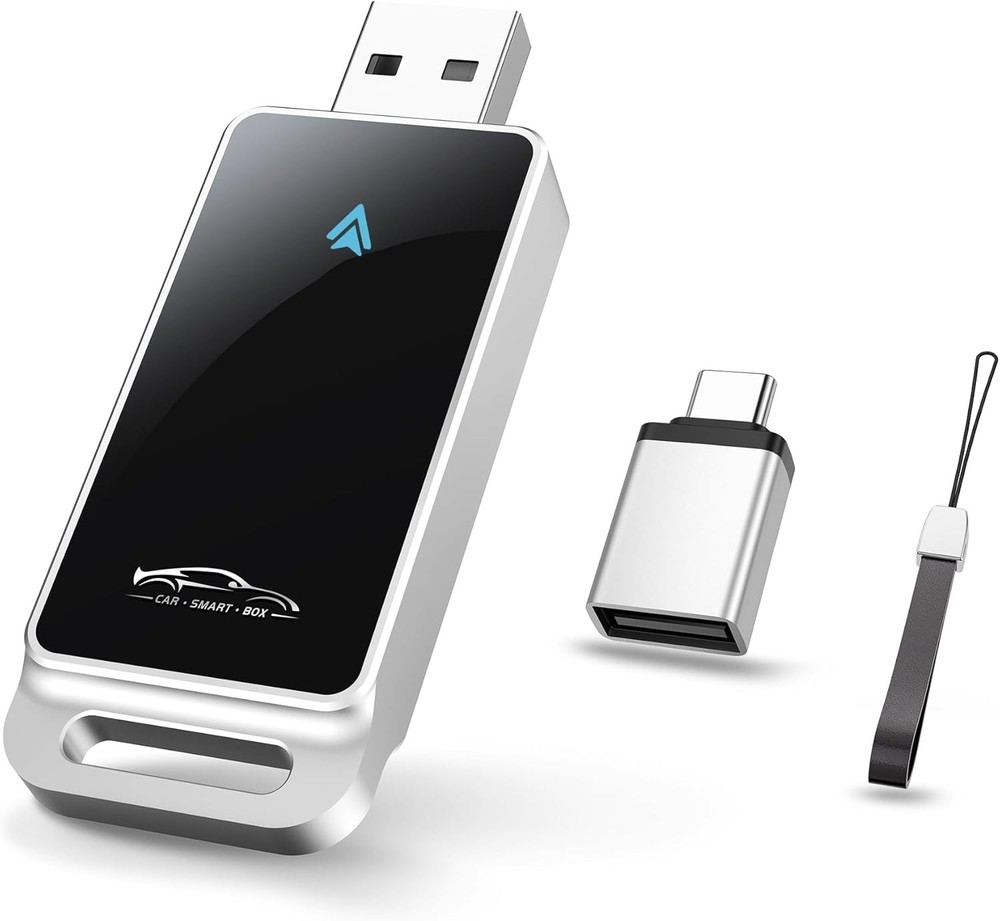 Android Auto Wireless Adapter, Convert Factory Wired to Wireless, Plug and Play