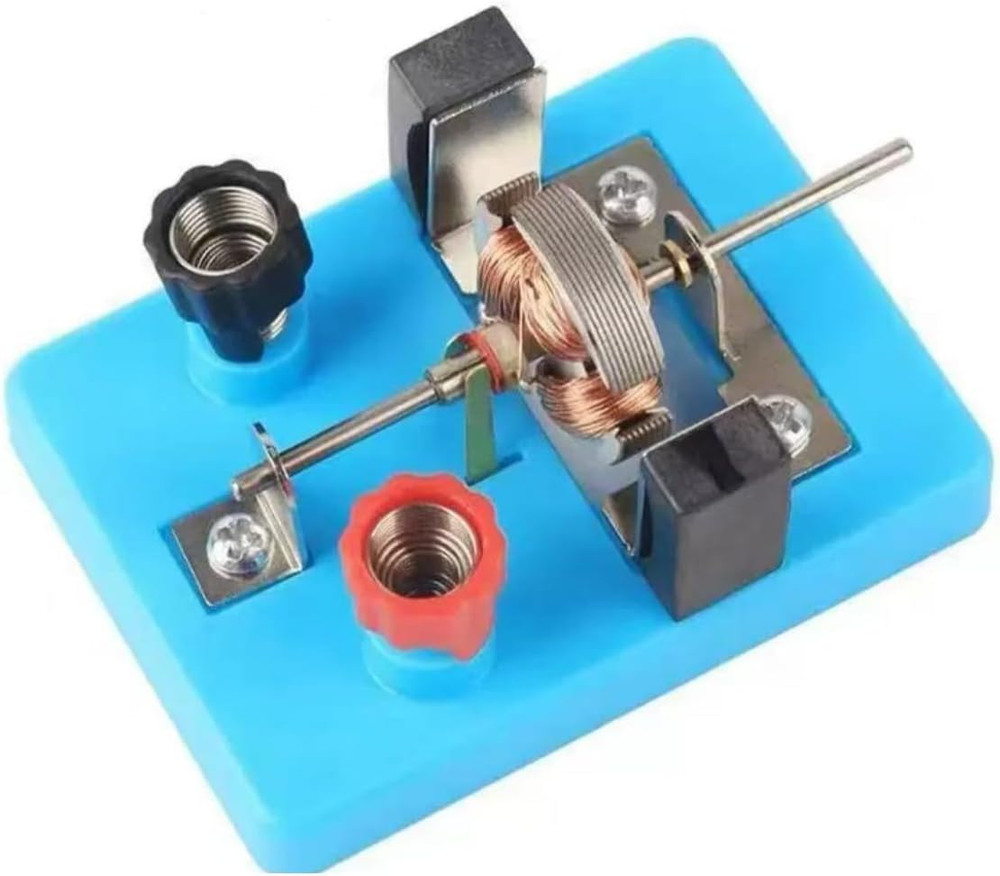 1Pc Blue DIY DC Electrical Motor Assemble KIT - STEM Science Lab Educational ...
