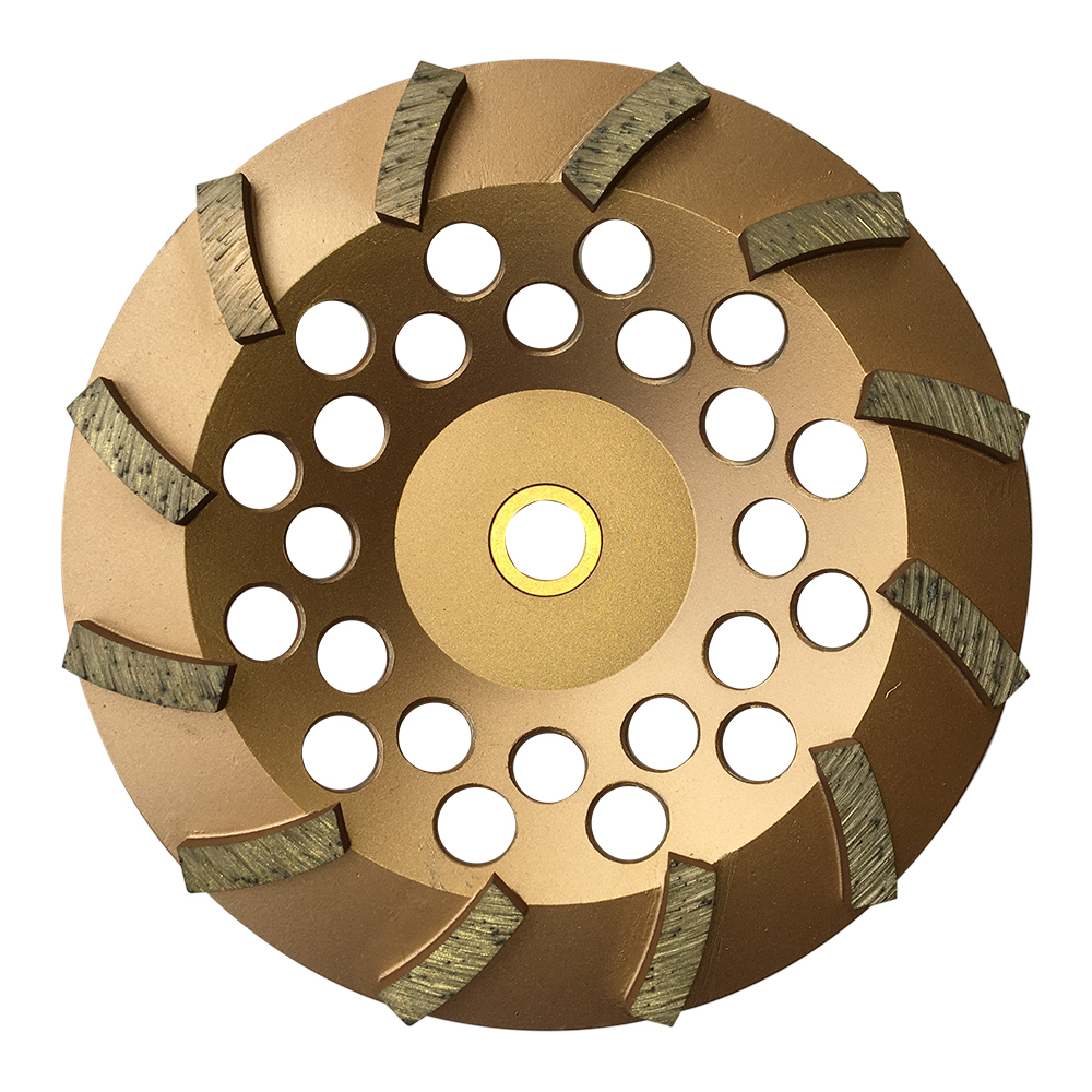 7" Concrete Grinding Cup Wheels 12 Diamond Abrasive Seg 7/8"-5/8" Arbor