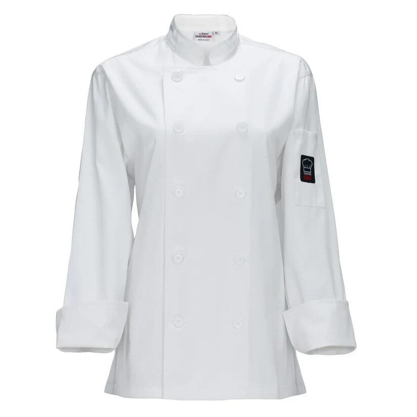 Winco UNF-7WL Chef Jacket White, Medium