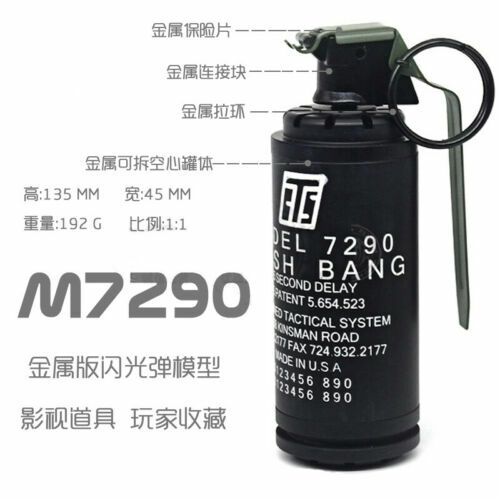 Cosplay Toy Model Paintball Game Flash Bang Dummy No function Metal