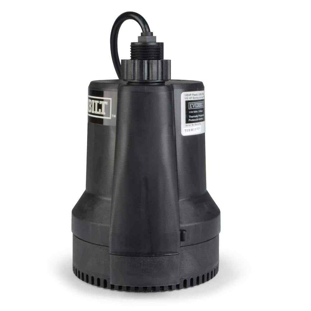 Everbilt 1/6 HP Plastic Submersible Utility Pump