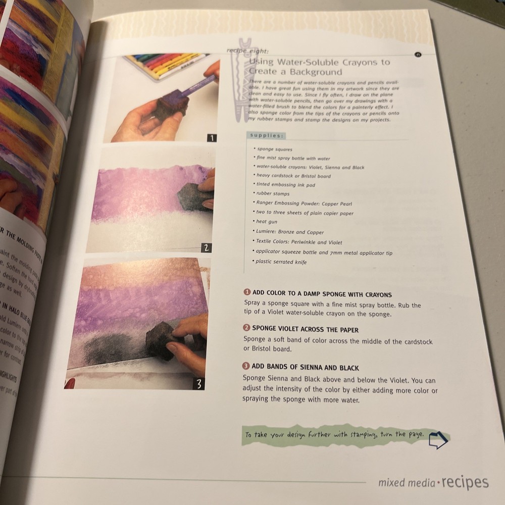 Rubber Stamping Ideas, Designing, And Project Book Lot