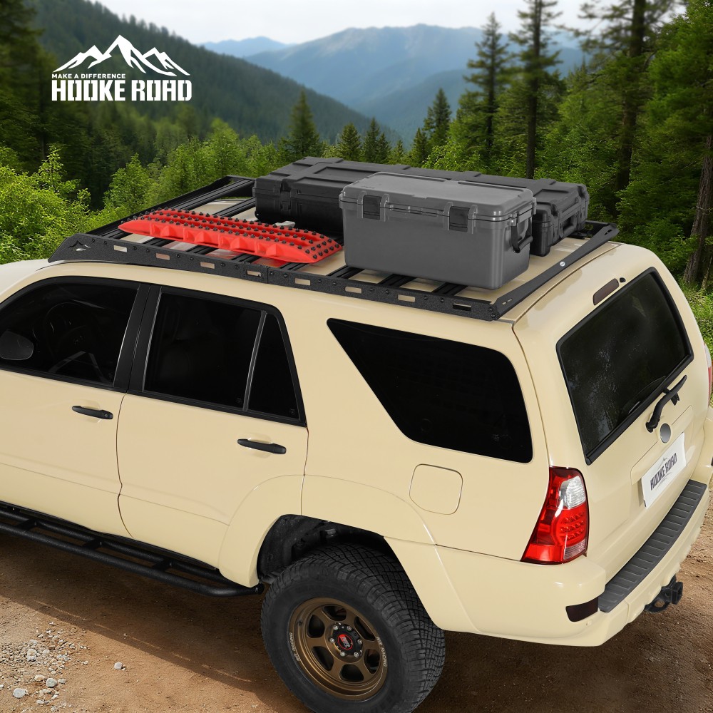 Hooke Road Roof Rack Luggage Carrier Basket Black for Toyota 4Runner 2003-2009