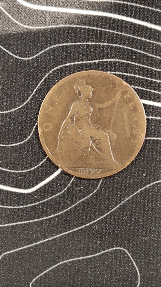 1897 England Penny  #3