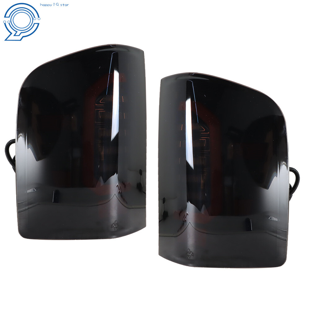 Black LED Tail Lights Assembly Fit For 2007-2013 Chevy Silverado Left+Right Side