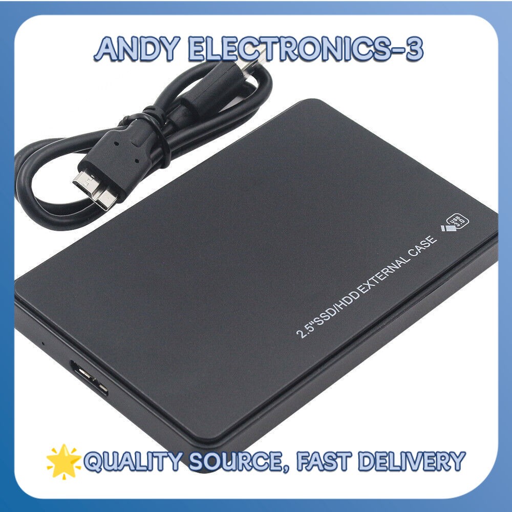 NEW For HDD SSD 2.5" SATA USB 3.0 Hard Drive Disk Enclosure External Laptop Case