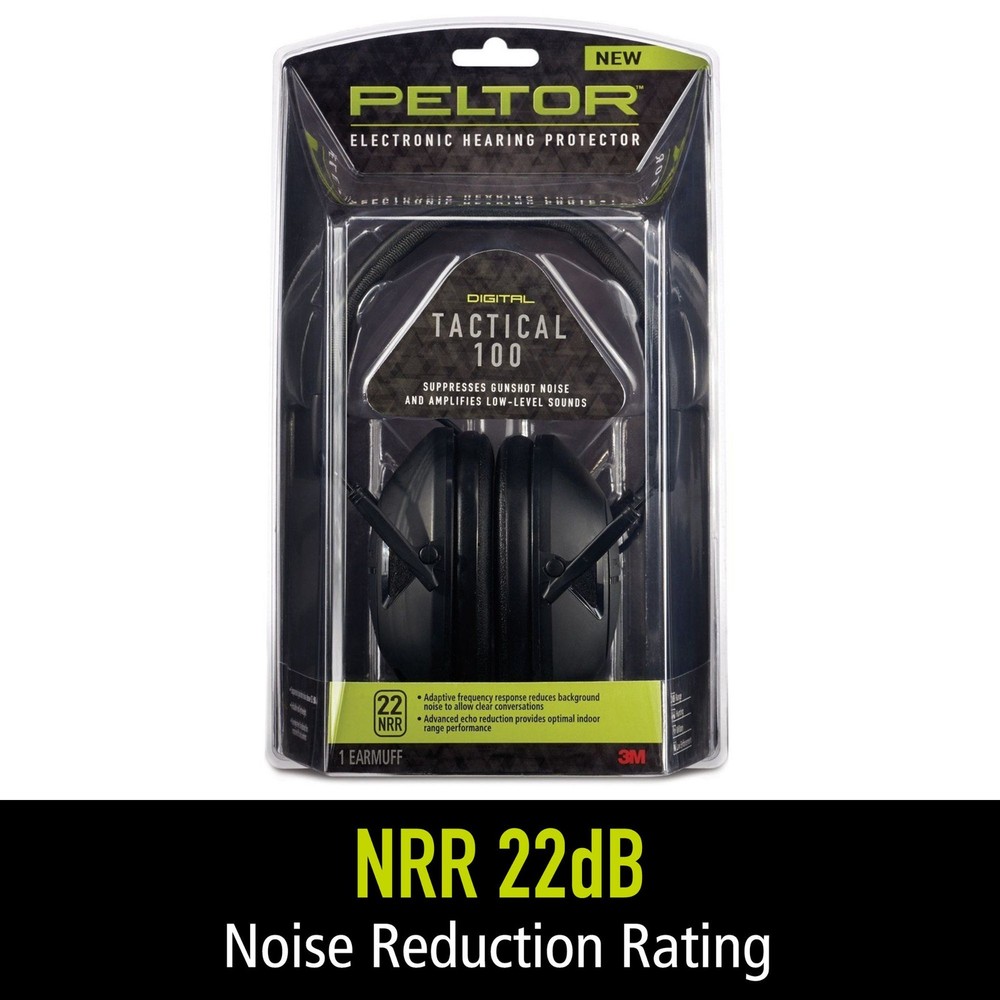 Peltor Sport Tactical 100 Electronic Hearing Protector: hearing protector Black